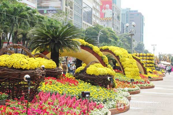Se inauguró la avenida floral de Nguyễn Huệ en Ciudad Ho Chi Minh - ảnh 1